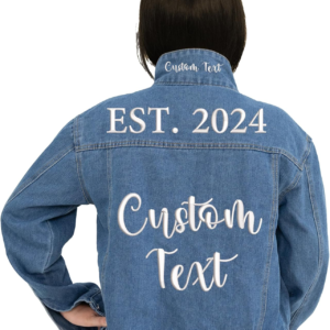 Custom denim clothing