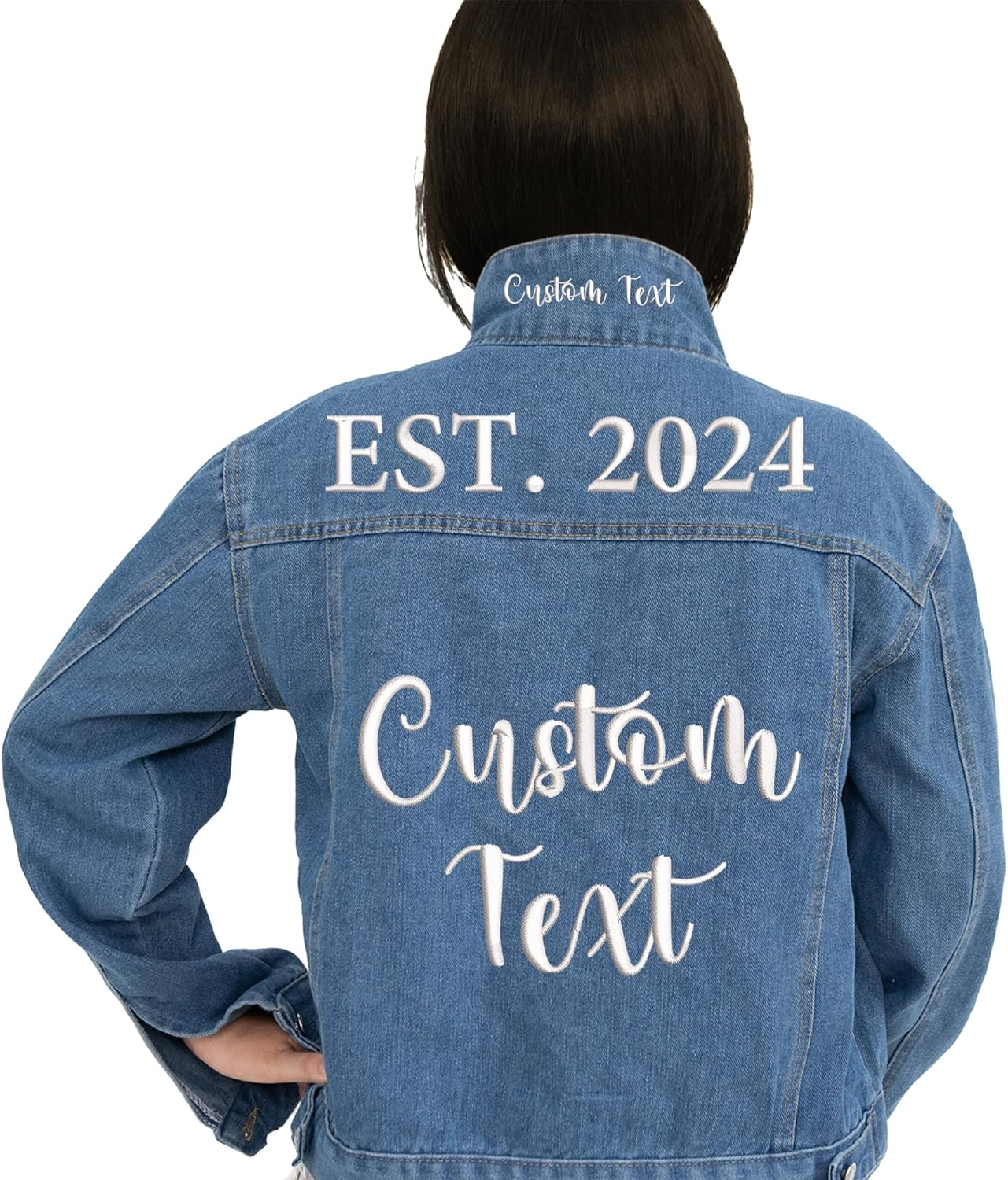 Custom denim clothing