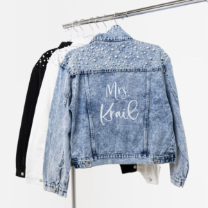 Custom denim clothing
